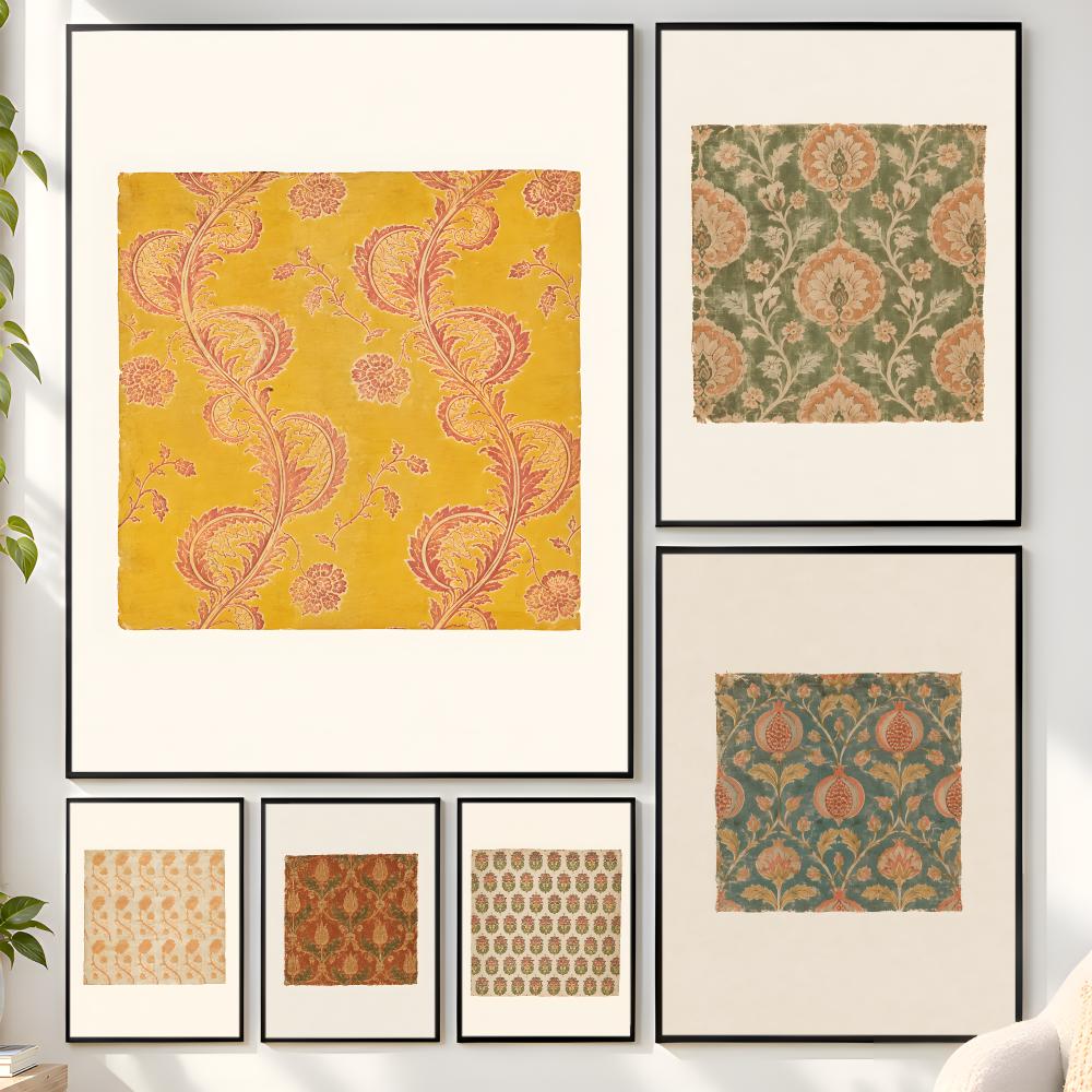 Vintage Botanical Floral Texti - Vintage Collectible Posters recension och pris
